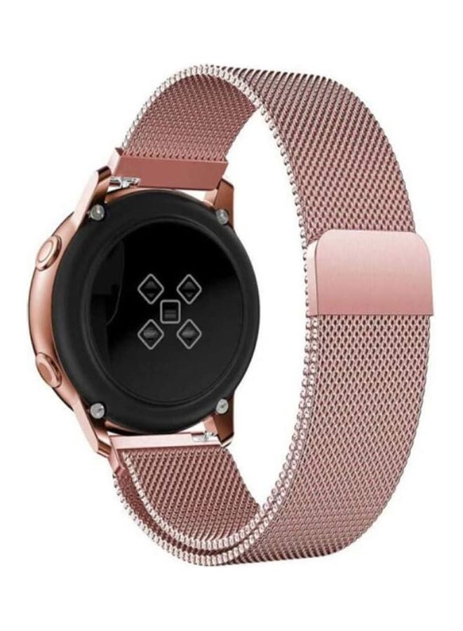 HuHa - Milanese Steel Replacement Band For Ticwatch GTX Watch Pink - Image 1