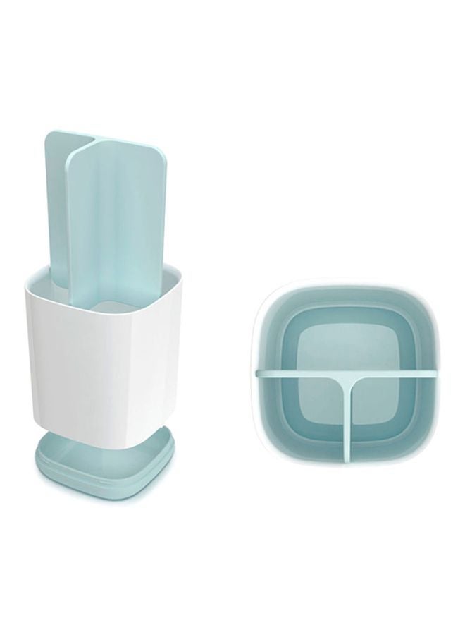 Joseph Joseph Easy-Store Toothbrush Holder White/Blue 90x127x90mm  - Image 4