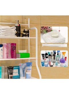 J&J 3-Layer Metal Storage Rack White 68x25x152cm  - Image 4