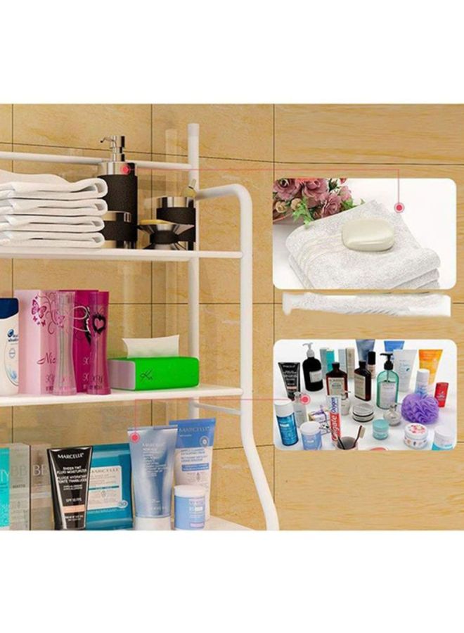 J&J 3-Layer Metal Storage Rack White 68x25x152cm  - Image 4