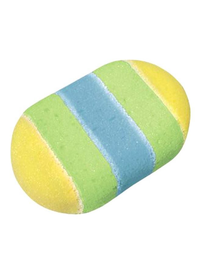YORK Massage Sponge Green/Blue/Yellow 22x11x7cm - Image 1