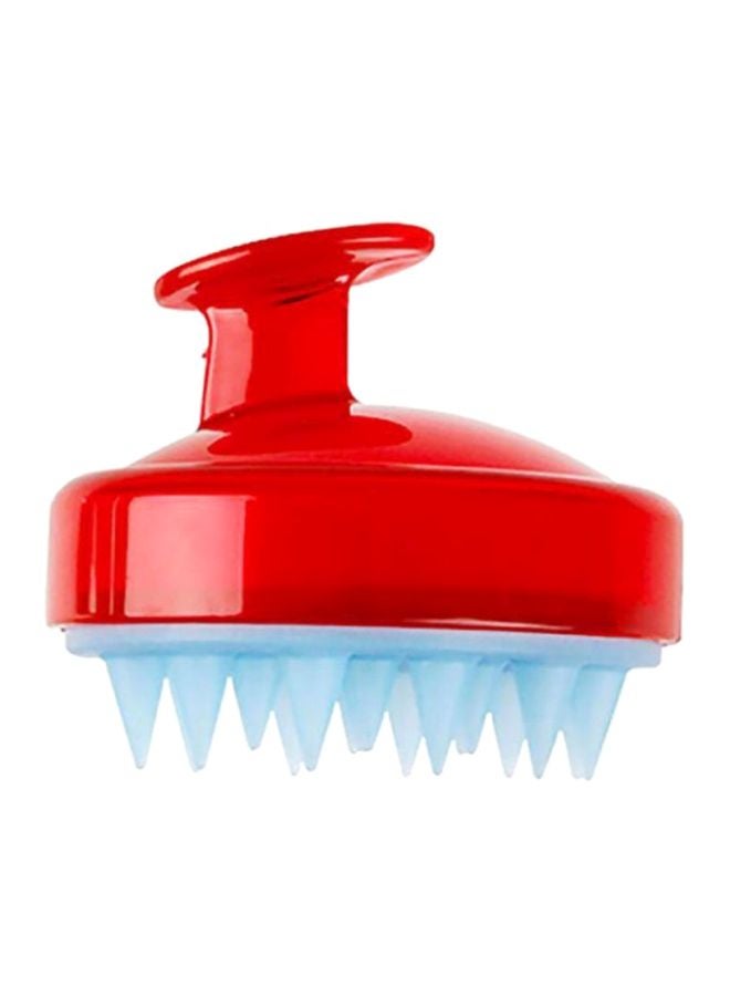 Voberry Silicone Shampoo Scalp Massager Body Brush Red/Blue 7x3x40cm