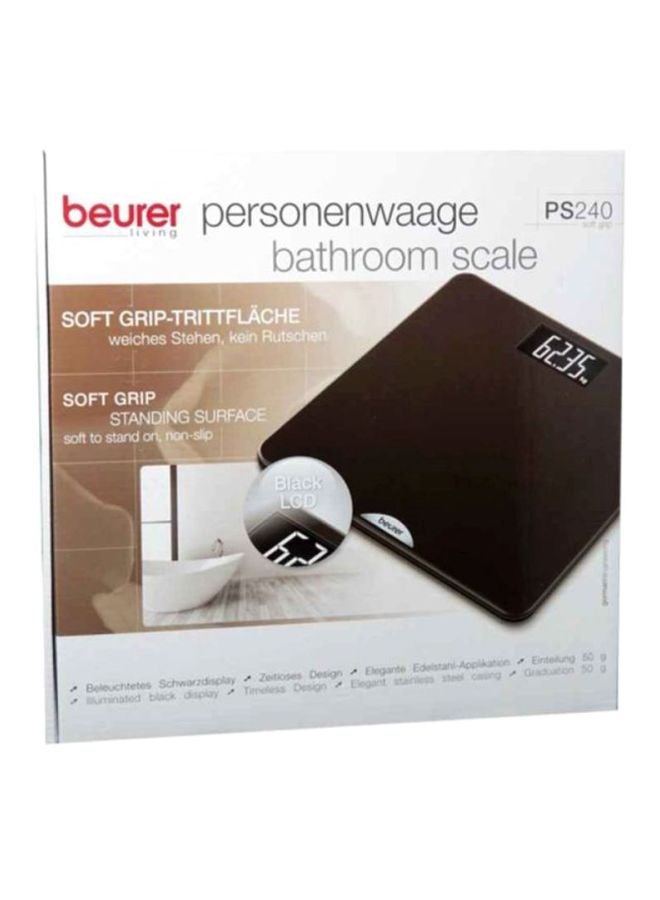 Beurer PS240 Personal Bathroom Scale Black 30X21X30cm  - Image 3