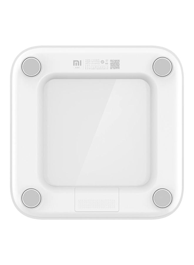 LED Display Smart Weighing Scale White 30.2x3.6x28.4cm