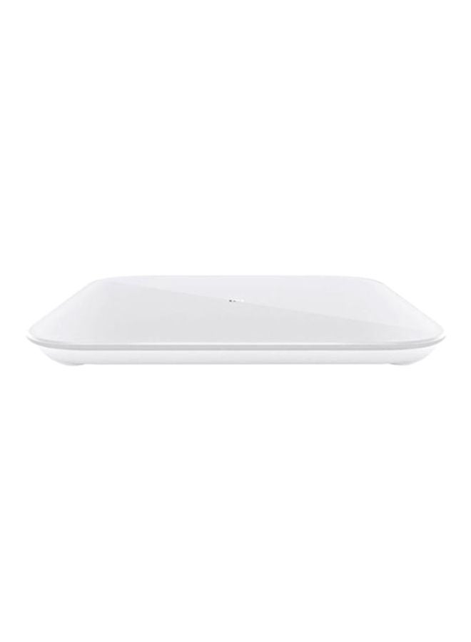 LED Display Smart Weighing Scale White 30.2x3.6x28.4cm
