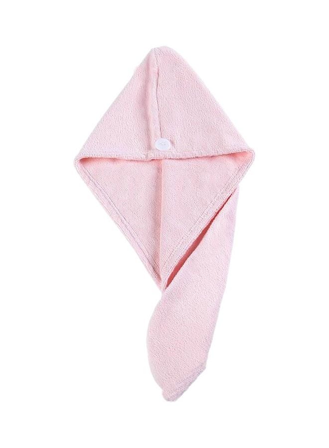 Voberry Quick Drying Towel Shower Cap Pink 10x3x120cm