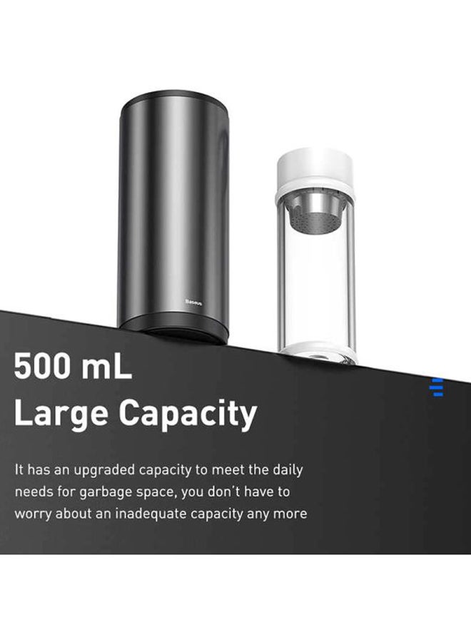 Baseus Aluminum Alloy Waste Bin With 30 Trash Bags Black 500ml  - Image 5
