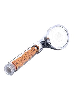 Shower Head Filtered Water Generator Silver/Clear 22x6.2cm