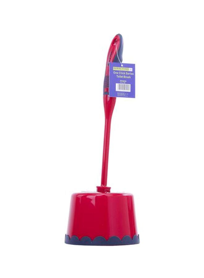 Royalford Toilet Brush Premium Quality One Click Series Assorted Colour 14x14x38cm  - Image 2