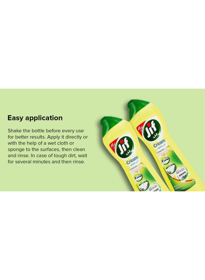 Jif 2-Piece Lemon With Microparticles Drain Cleaner 500ml  - Image 3