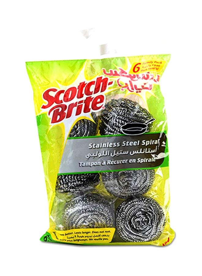 3M 6-Piece Scotch Brite Metal Spiral Set Silver - Image 3