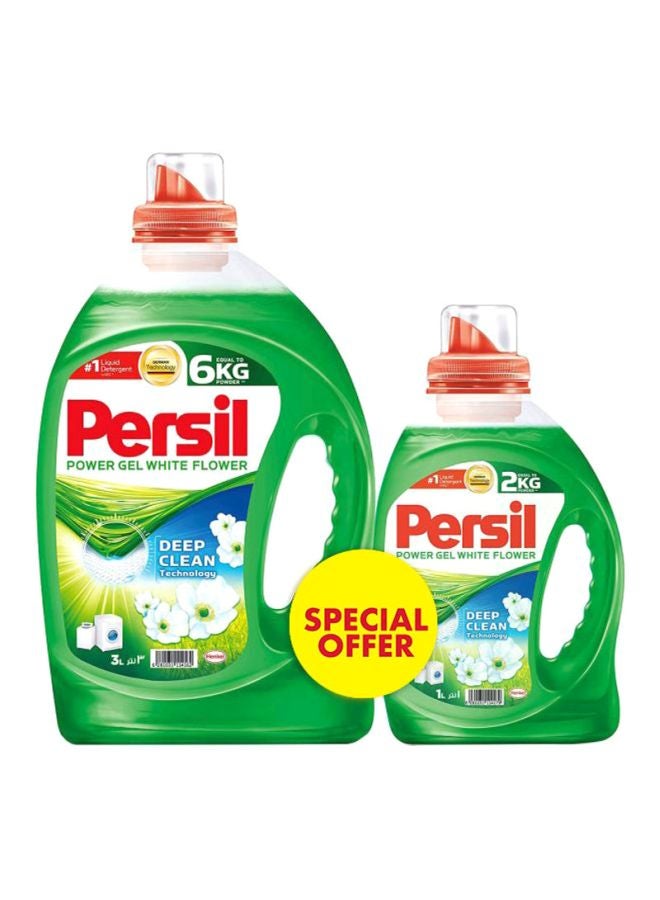 Persil Power Gel White Flower 3 + 1L Pack Of 2 - Image 1