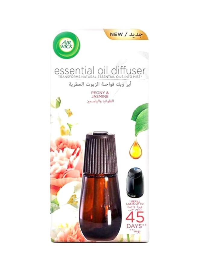 2-Piece Peony And Jasmine Essential Oil Diffuser Refill Set 20ml