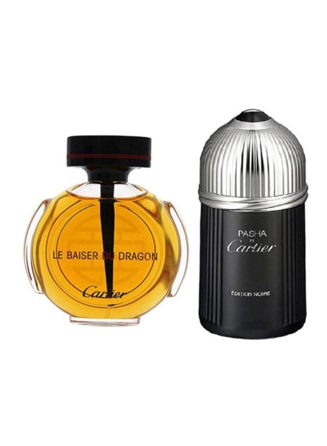 Cartier Le Baiser Du Dragon And Pasha Edition Noir Gift Set Le Baiser Du Dragon EDP(100), Pasha Edition Noir EDT(100)ml - Image 1