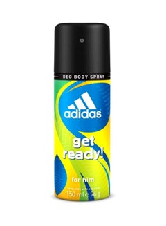 Adidas Pack Of 5 Deodorant 48h Fresh Power Men Body Spray Black/Silver/Yellow 5x150ml  - Image 3
