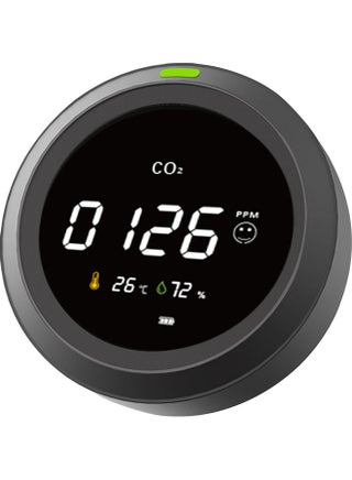 Carbon Dioxide and Alarm with PPM Temperature Humidity Detector Black - v1614109078/N44697983A_1