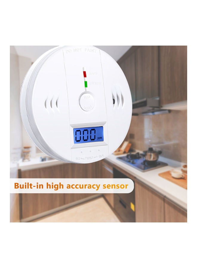 Generic - Carbon Monoxide and Alarm Sensor CO Detector White - Image 1