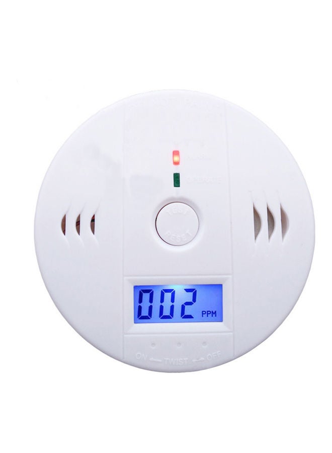 Generic - Carbon Monoxide and Alarm Sensor CO Detector White - Image 1