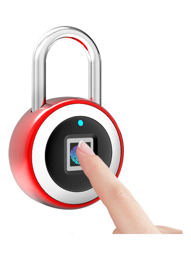 Generic - Smart Bluetooth Fingerprint Padlock Red - Image 1