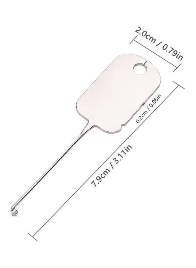 2- Piece Lock Picking Tool Kit Silver - Image 2