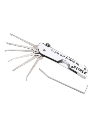 7 in 1 Lock Picking Tool Kit Silver - v1614109082/N44698012A_1