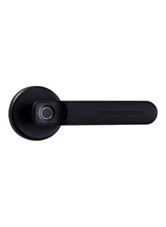 Generic Intelligent Electric Fingerprint Handle Door Lock Black  - Image 1