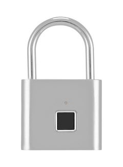 Generic Smart Bluetooth Fingerprint Padlock Silver  - Image 1