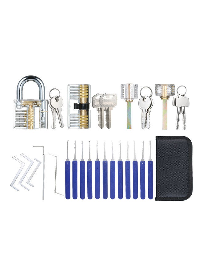 17- Piece Lock Picking Tool Kit Multicolour  - Image 1