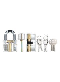 Generic 3- Piece Transparent Padlock Set Clear  - Image 1