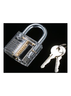 Generic 3- Piece Transparent Padlock Set Clear  - Image 3
