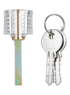 Generic 3- Piece Transparent Padlock Set Clear  - Image 4