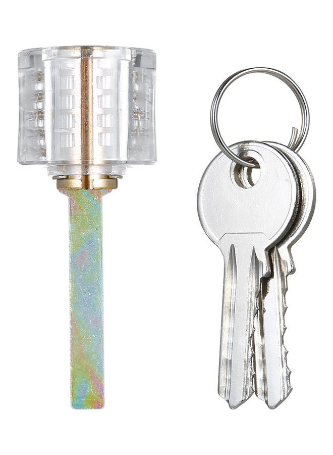 Generic - 3- Piece Transparent Padlock Set Clear - Image 1