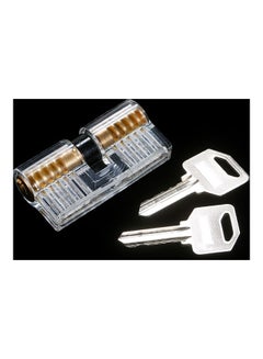 Generic 3- Piece Transparent Padlock Set Clear  - Image 5