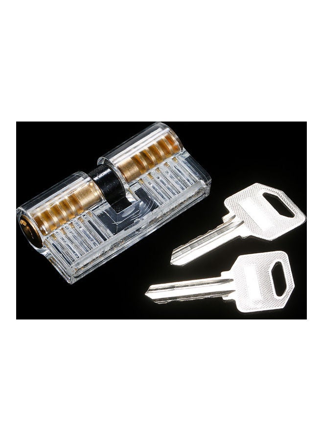 Generic - 3- Piece Transparent Padlock Set Clear - Image 1