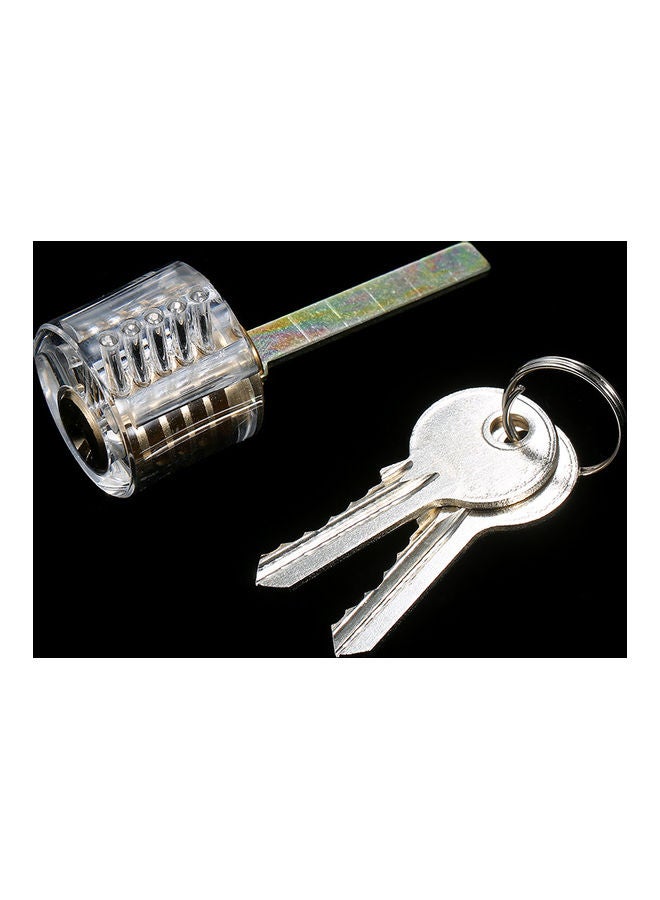 Generic - 3- Piece Transparent Padlock Set Clear - Image 1