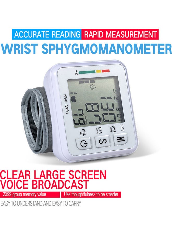Generic - Portable Blood Pressure Monitor Sphygmomanometer Wrist Band with Automatic Digital LCD Display - Image 1