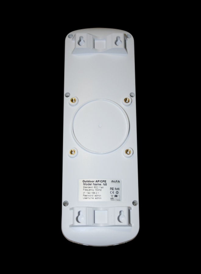 آلفا راوتر N5 خارجي طويل المدى مقاوم للعوامل الجوية/AP/CPE أبيض - Image 4