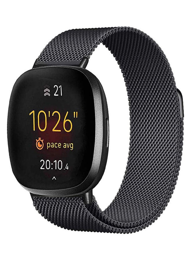 S-Color Replacement Bracelet Magnet Wristband With Versa 3 Black - Image 1