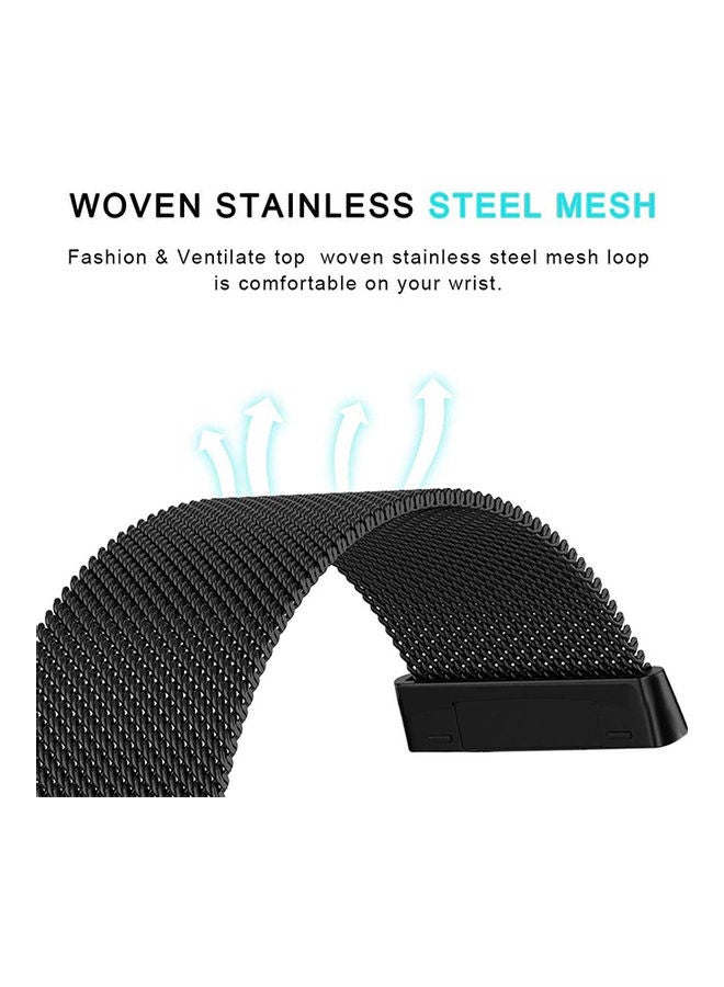 S-Color Replacement Bracelet Magnet Wristband With Versa 3 Black - Image 2