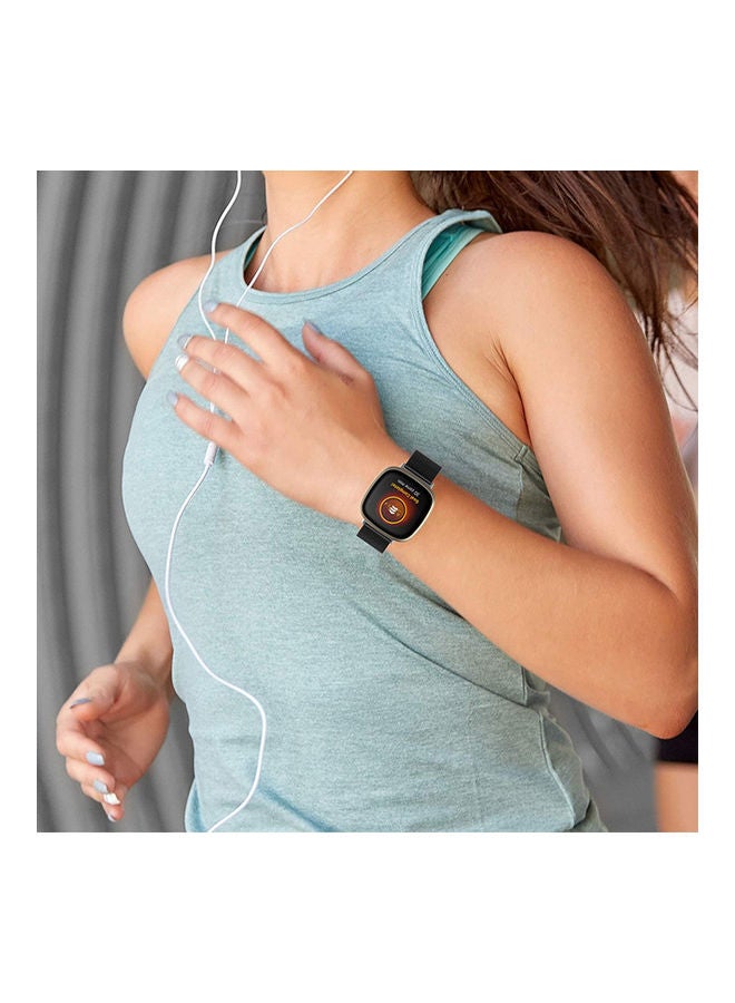 S-Color Replacement Bracelet Magnet Wristband With Versa 3 Black - Image 4