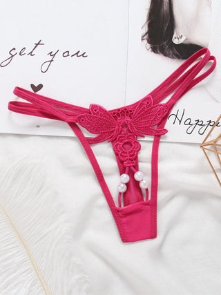 Secret T-Back Hollow Out Exquisite Thong Pink - v1614142735/N34812115V_1