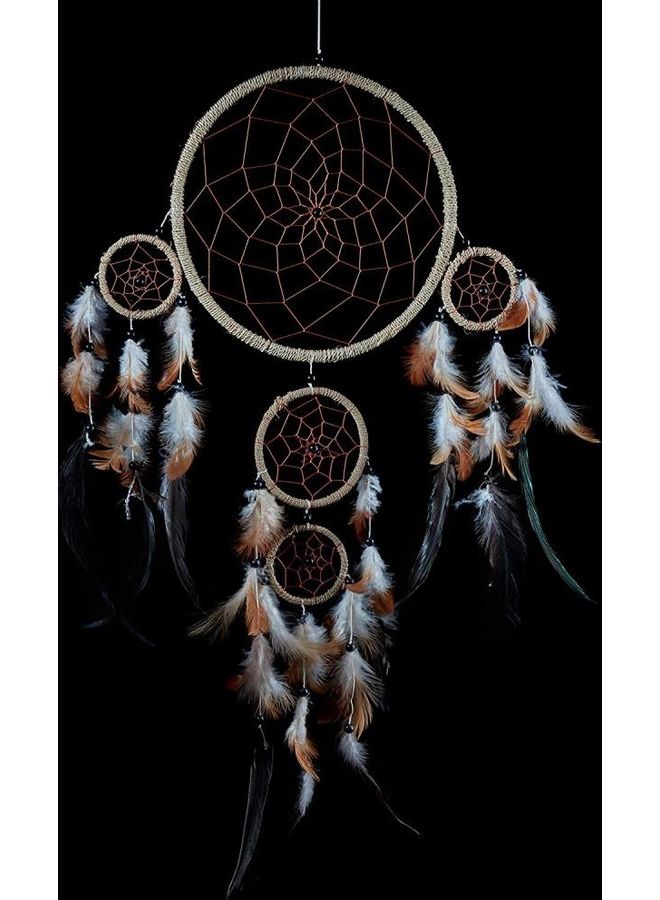 XiuWoo Handmade Natural Feather Dream Catcher Multicolour  - Image 3