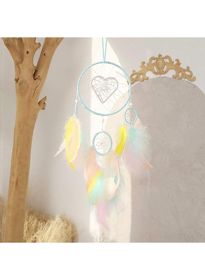 XiuWoo Handmade Lace Dream Catcher Feather Bead Hanging Decoration Multicolour  - Image 4