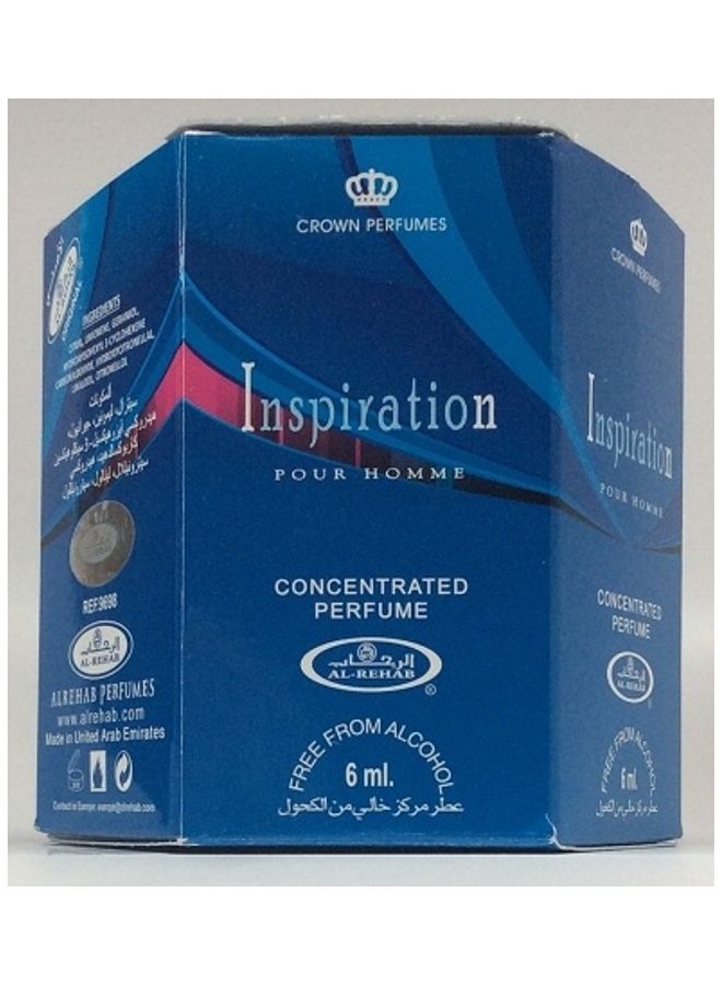 Al Rehab 6-Piece Inspiration Concentrated Perfume Oil Without Alcohol 6ml  - Image 2