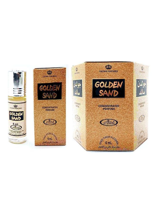 Al Rehab 6-Piece Golden Sand Concentrated Perfume Oil 6ml  - Image 3