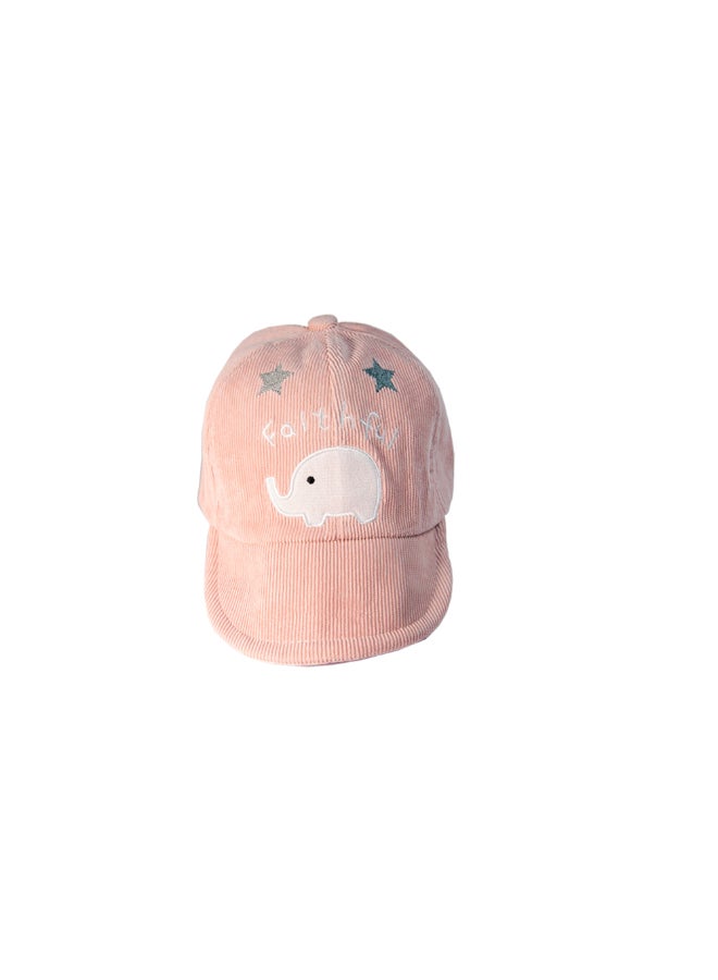 Cute Elephant Print Base-Ball Style Cap Pink/White - v1614149306/N44529428V_1