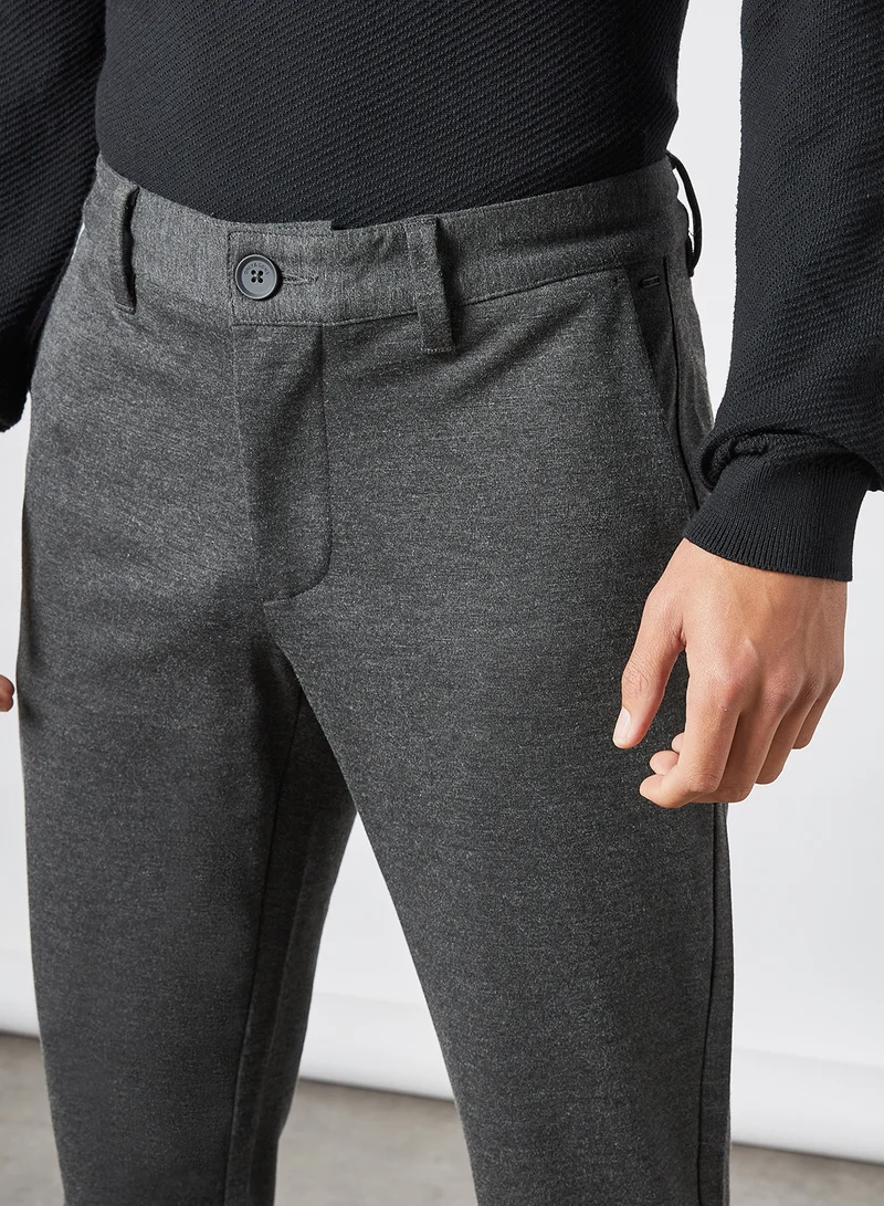 Only & Sons Plain Chinos Dark Grey Melange