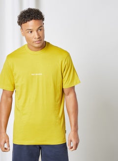 Only & Sons Round Neck T-Shirt Yellow  - Image 1