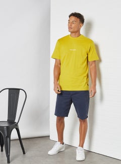 Only & Sons Round Neck T-Shirt Yellow  - Image 3