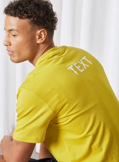 Only & Sons Round Neck T-Shirt Yellow  - Image 4